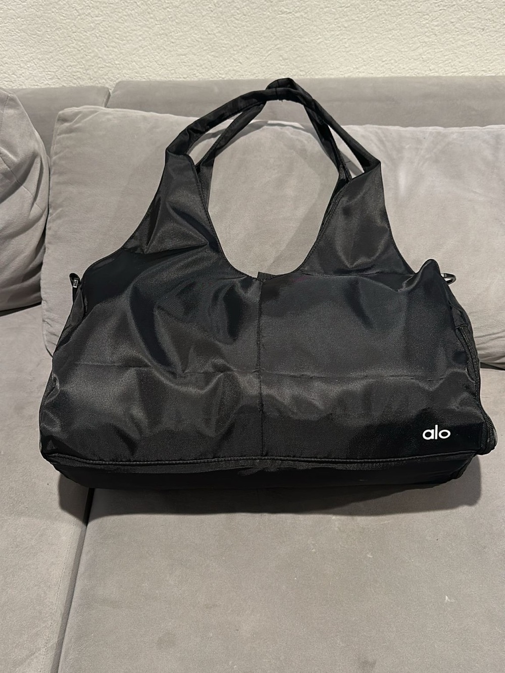 Yoga bag with mat strap